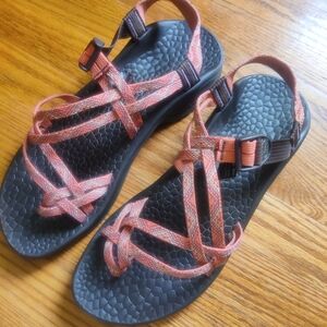 Chaco Women's Sandals - Coral and Black